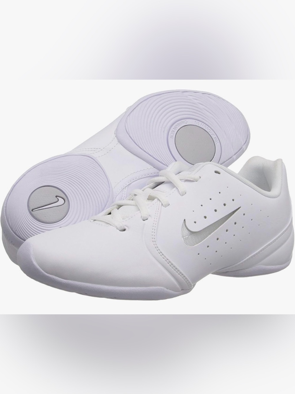 •NIKE•NWT WHITE SIDELINE III INSERT CHEER LOW- PROFILE SHOES SIZE 9